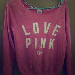 Off shoulder Victoria Secret Sweatshirt
